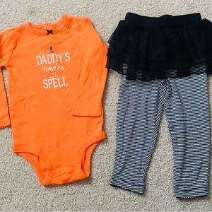 Carter’s Halloween outfit sets for 18 months girls.
